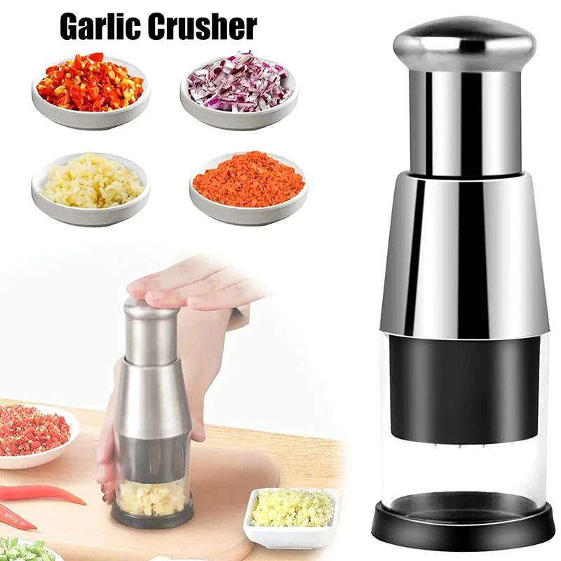 Garlic crusher onion shopper