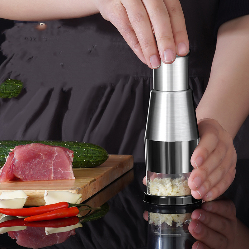 Garlic crusher onion shopper