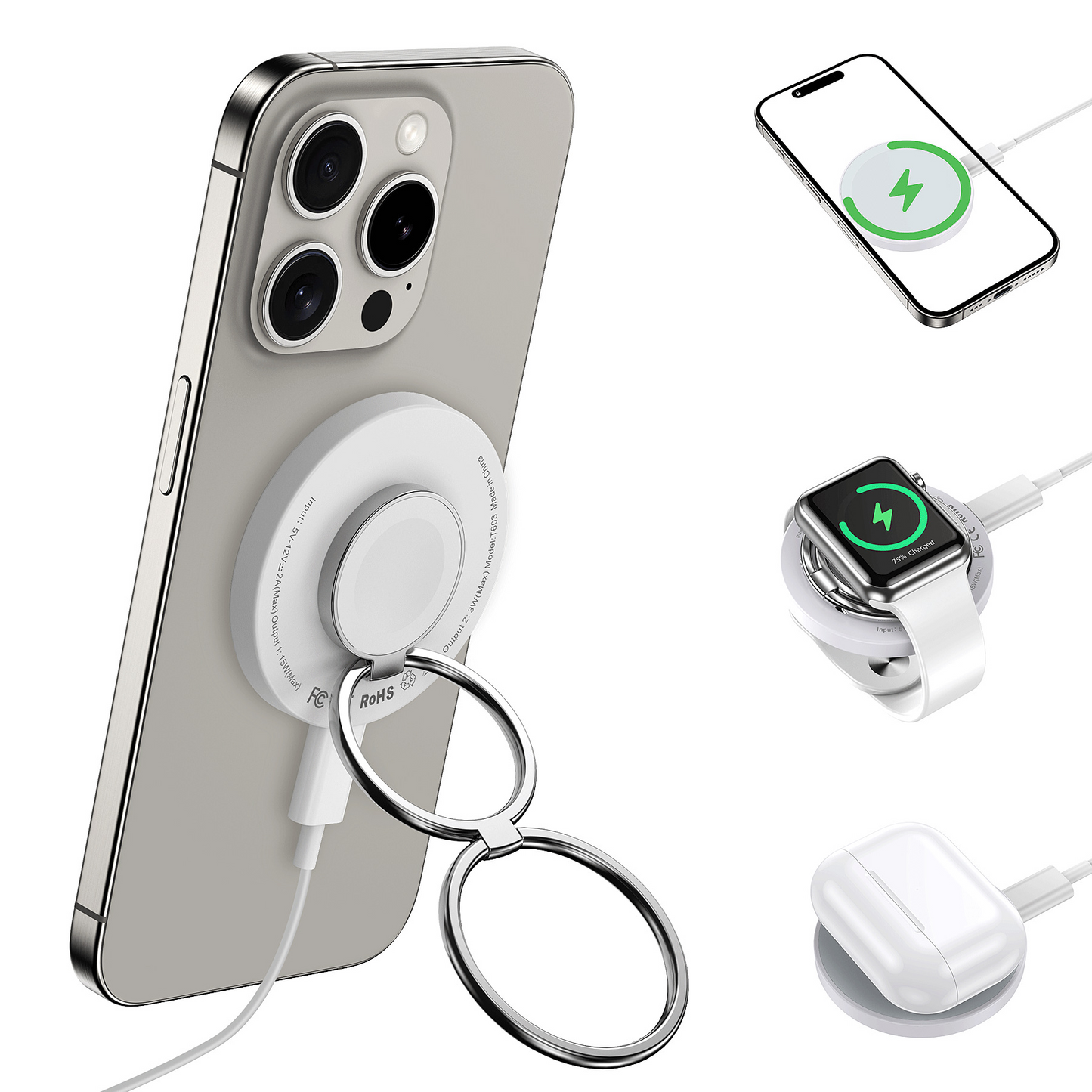 creative portable folding ring